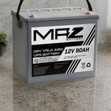 Maz Akü 12 Volt 90 Amper (Ah) Kuru Agm Vrla Akü (Yeni Üretim)