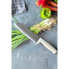 Neoflam Fika Microban Santoku Bıçağı 18 cm Bej D-NEOFSK018