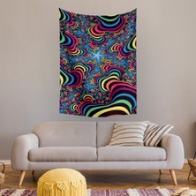 Vagonik Kozmik Psychedelic Duvar Örtüsü Halısı