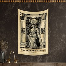 Vagonik Tarot Kartı The High Priestess Duvar Örtüsü Halısı