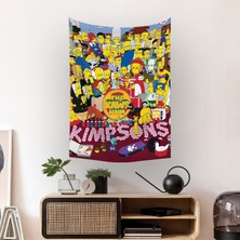 Vagonik Kaws Simpsons Duvar Örtüsü Halısı