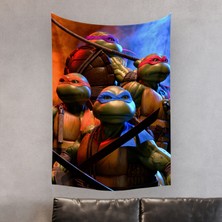 Vagonik Ninja Kaplumbağalar Ninja Turtles Dc Duvar Örtüsü Halısı