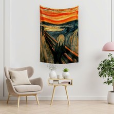 Vagonik Edvard Munch Çığlık Duvar Örtüsü Halısı