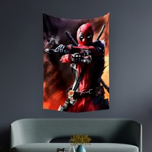 Vagonik Deadpool Marvel Duvar Örtüsü Halısı