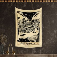 Vagonik Tarot Kartı The World Duvar Örtüsü Halısı
