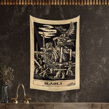 Vagonik Tarot Kartı Blades Duvar Örtüsü Halısı