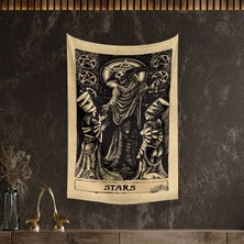 Vagonik Tarot Kartı Stars Duvar Örtüsü Halısı