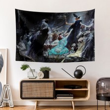 Vagonik Acheron Kıyısında Ruhlar Tablosu Duvar Örtüsü Halısı