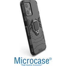 Microcase Vivo Y36  Batman Serisi Yüzük Standlı Armor Kılıf - Siyah AL3349