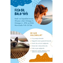 Muvicado Fish Oil - Kedi ve Köpekler Için Omega 3 ve Omega 6 Balık Yağı 200 ml