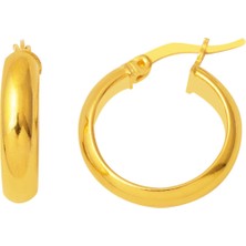 Bilezikci 2.5 Cm. Çaplı 22 Ayar Klasik Altın Halka Küpe