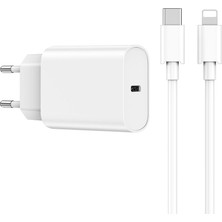 Wiwu 20W iPhone Şarj Seti Wiwu WI-U001 Şarj Başlığı Adaptörü ve Type-C To Lightning Pd Kablo Şarj Seti