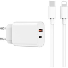 Wiwu 20W iPhone Hızlı Şarj Seti Wiwu WI-U002 Type-C To Lightning  Pd Kablolu Şarj Seti