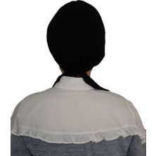 R&S Modibone Mayo ve Hasema Üstü Uyumlu Hijab Arkadan Baglamalı Bone Siyah Renk