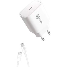 Intouch Smarty 20W Usb-C Hızlı Şarj Adaptörü ve Usb-C Kablo