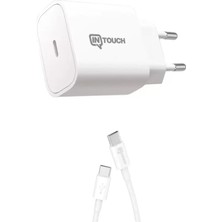 Intouch Smarty 20W Usb-C Hızlı Şarj Adaptörü ve Usb-C Kablo