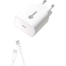 Intouch Smarty 20W Usb-C Hızlı Şarj Adaptörü ve Usb-C Kablo