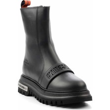 Harley Davidson Black Leather Kadın Bot & Bootie HD0777054903