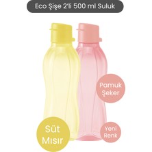 Tupperware Eco Şişe 2li 500 ml Pamuk Şeker ve Süt Mısır