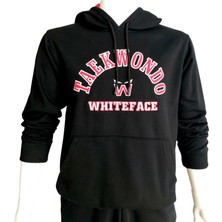 Whiteface Taekwondo Kapüşonlu Sweatshirt (Siyah)