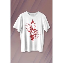 Kendim Seçtim Skull In The Wall Kurukafa Sokak Rock Metallica Baskılı Tişört Unisex T-Shirt