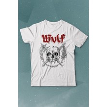 Kendim Seçtim Wulf Metal Rock Band Skull Kuru Kafa Urban Gothic Baskılı Tişört Çocuk T-Shirt
