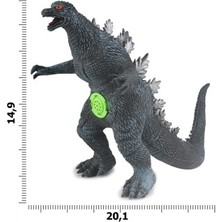 14,9CMX20,1CM Godzilla Dinozor Aksiyon Figürü Yumuşak Dokunuşlu Vinil Plastik Çocuk (Sesli Mavi)