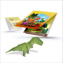 Dinozor Sticker Box - Çocuklar Için 800 Sticker Set, Origami Kağıdı & Not Defteri - Çıkartma Kutusu