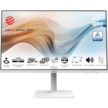 MSI 27" MODERN MD272XPW 1920x1080 (FHD) FLAT IPS 100HZ 1MS ANTI-GLARE BEYAZ TYPE-C MONITOR