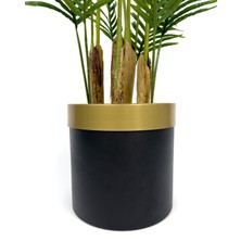 Biçiçek Areka Palmiyesi 160CM Metal Saksıda Black Gold