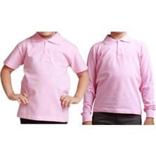 Mavimoure Unisex Polo Yaka 2' Li T-Shirt Uzun Kol + Kısa Kol