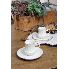 Mss Home Yeşilköy 6 Kişilik 24 Ayar Altın Yaldızlı Porselen Kahve Fincanı Takımı YEŞİLKÖY0101
