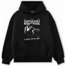 Edizen Nightmare 2024 Oversize Premium Pamuk Kapşonlu Sweatshirt