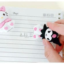 Piraye Gift Hello Kitty Kuromi 2 Li Silgi Kalem Traş  Set