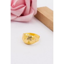 Latif Kuyumcu 22 Ayar Altın Yüzük Kalemli Işlemeli Kadın Yüzük