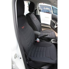 Fresh Start renault Clio 5 Uyumlu Lüx Oto Koltuk Minderi Ön Arka 5'li Set Star Five Serisi Siyah