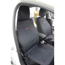 Fresh Start renault Clio 5 Uyumlu Lüx Oto Koltuk Minderi Ön Arka 5'li Set Star Five Serisi Siyah