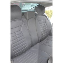 Fresh Start renault Clio 5 Uyumlu Lüx Oto Koltuk Minderi Ön Arka 5'li Set Star Five Serisi Siyah