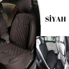 Fresh Start seat Ibiza Yeni Uyumlu Lüks Oto Koltuk Minderi Ön Arka 5'li Takım Siyah