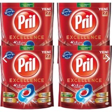 Pril Excellence 4 Ü 1 Arada 88 Kapsül ( 4 x 22 Li Paket)