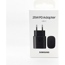 Nevemay Samsung Galaxy S23 Ultra Type-C Fast Şarj Adaptörü 25W Siyah (Samsung Türkiye Garantili)