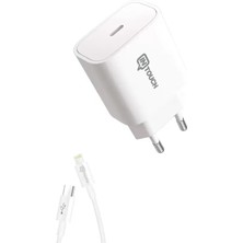 Smarty 20W Usb-C Hızlı Şarj Adaptörü ve Usb-C Lightning Kablo