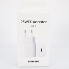 Nevemay Samsung Galaxy S23 Ultra Type-C Fast Şarj Adaptörü 25W Beyaz (Samsung Türkiye Garantili)