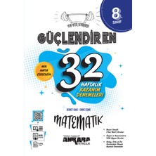 Ankara Yayıncılık 8.Sınıf  Türkçe + Matematik 32 Haftalık Güçlendiren Kazanım Denemesi Seti