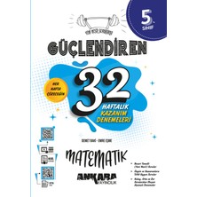 Ankara Yayıncılık 5.Sınıf  Matematik + Fen Bilimleri 32 Haftalık Güçlendiren Kazanım Denemesi Seti