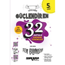 Ankara Yayıncılık 5.Sınıf  Matematik + Fen Bilimleri 32 Haftalık Güçlendiren Kazanım Denemesi Seti