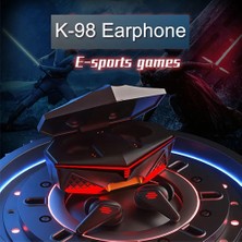 Ms Tech LED Işıklı Kulakiçi Kablosuz Bluetooth Metal Kasa Gaming Oyuncu Kulaklık K98