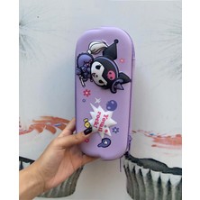 Piraye Gift Sevimli Kuromi Kabartmalı  3D Kalemlik