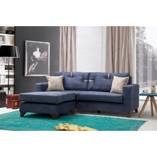 Perla Sofa Comfort Köşe Koltuk Takımı Mavi