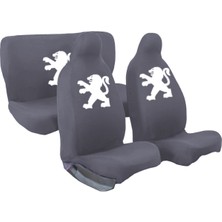 Zapomi Oto Koltuk Kılıfı Penye Peugeot 206 Uyumlu Ön ve Arka 4 Parça Takım